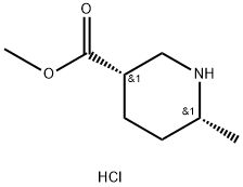 (3S,6R)-Methyl 6-Methylpiperidine-3-carboxylate hydrocHloride Structure