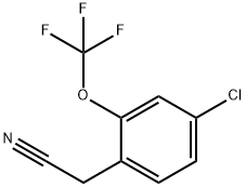 4-氯-2-(三氟甲氧基)苯基乙腈, 1261861-63-5, 结构式