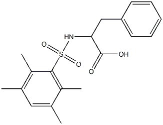 N-(2,3,5,6-TetraMethylphenylsulfonyl)-DL-phenylalanine, 96% Struktur