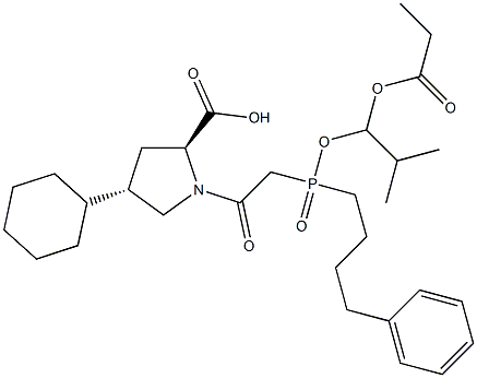福辛普利钠杂质F, , 结构式