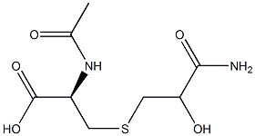 N-Acetyl-S-(2-carbaMoyl-2-hydroxyethyl)cysteine Structure