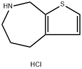 5,6,7,8 - 四氢-4H-噻吩并[2,3-C〕吖庚因盐酸盐, 1799420-94-2, 结构式