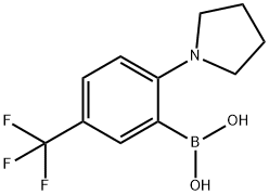 2-(吡咯烷-1-基)-5-(三氟甲基)苯基硼酸, 1704063-76-2, 结构式