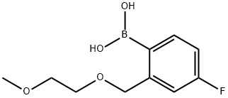 4-fluoro-2-((2-Methoxyethoxy)Methyl)phenylboronic acid Structure