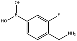 4-(aMinoMethyl)-3-fluorophenylboronic acid Structure