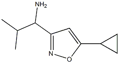 1-(5-Cyclopropyl-isoxazol-3-yl)-2-Methyl-propylaMine Structure