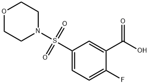 2- Fluoro- 5- (Morpholin- 4- ylsulfonyl) benzoic acid Structure