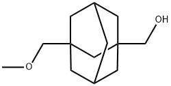 1-hydroxyMethyl-3-MethoxyMethyl-adaMantane Struktur