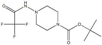 tert-butyl 4-(2,2,2-trifluoroacetaMido)piperazine-1-carboxylate 结构式
