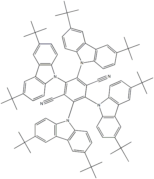 2,3,5,6-四(3,6-二叔丁基-9-咔唑基)-对苯二腈