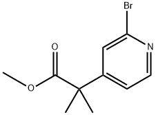 Methyl 2-(2-BroMo-4-pyridyl)-2-Methylpropanoate Structure