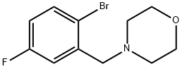 4-(2-broMo-5-fluorobenzyl)Morpholine Structure