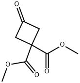 1,1-DiMethyl 3-oxocyclobutane-1,1-dicarboxylate Struktur