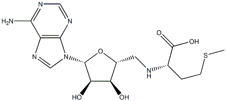 (R,S)-ADENOSYL-L-METHIONINE, , 结构式