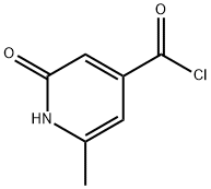 2-hydroxy-6-Methylisonicotinoyl chloride Struktur