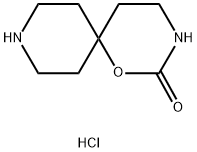 1-氧杂-3,9-二氮杂螺[5.5]十一碳-2-酮盐酸盐, 1598381-36-2, 结构式