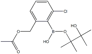 2-(AcetoxyMethyl)-6-chlorophenylboronic Acid Pinacol Ester Structure