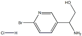 2-氨基-2-(6-溴吡啶-3-基)乙醇, , 结构式