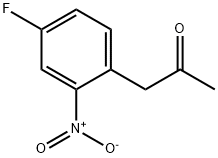 1-(4-FLUORO-2-NITROPHENYL)PROPAN-2-ONE, 39616-99-4, 结构式