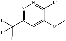 3-broMo-4-ethoxy-6-(trifluoroMethyl)pyridazine 化学構造式