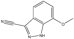 7-METHOXY-1H-INDAZOLE-3-CARBONITRILE Struktur