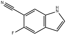 5-氟-1H-吲哚-6-腈,1201149-04-3,结构式