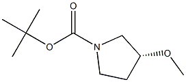 (R)-1-BOC-3-甲氧基吡咯烷,,结构式