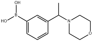 (3-(1-吗啉代乙基)苯基)硼酸, 1704069-53-3, 结构式