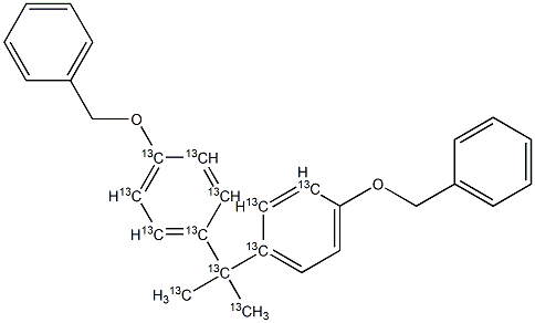 Bisphenol A Dibenzyl Ether-13C12 Structure