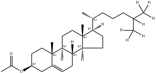 Cholesterol 3-Acetate-d7 Structure