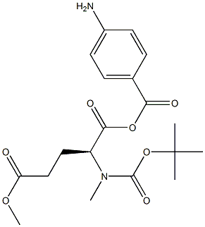 N-Boc-(p-aMinobenzoyl)-L-glutaMic Acid DiMethyl Ester 结构式