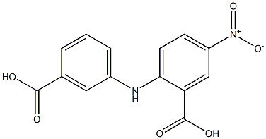 2-[(3-Carboxyphenyl)aMino]-5-nitrobenzoic Acid Structure