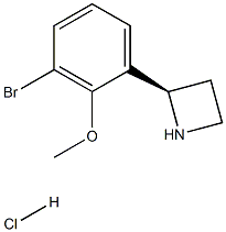 (R)-2-(3-BROMO-2-METHOXYPHENYL)AZETIDINE HYDROCHLORIDE,,结构式