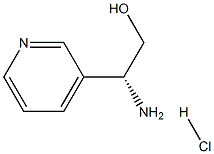 (R)-2-aMino-2-(pyridin-3-yl)ethanol hydrochloride 化学構造式