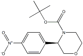 (R)-tert-butyl 3-(4-nitrophenyl)Morpholine-4-carboxylate Struktur