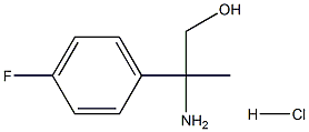 2-AMINO-2-(4-FLUOROPHENYL)PROPAN-1-OL HYDROCHLORIDE,870852-69-0,结构式