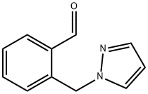 2-(1H-ピラゾール-1-イルメチル)ベンズアルデヒド 化学構造式