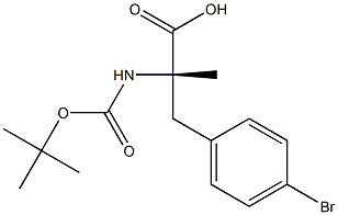 Boc-a-Methyl-D-4-broMophenylalanine Structure