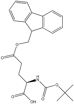 Boc-D-glutaMic acid a-9-fluorenylMethyl ester Structure