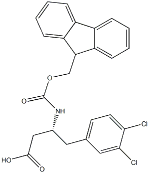 FMoc-3,4-dichloro-L-b-hoMophenylalanine Structure