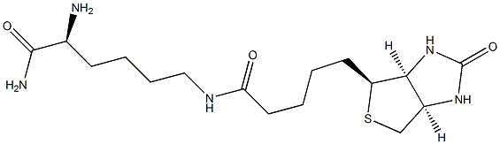 Ne-Biotinyl-L-lysine aMide Structure