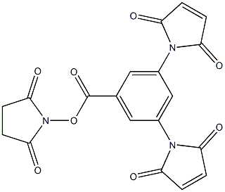 SucciniMidyl-3,5-diMaleiMido benzoate Struktur