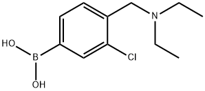 (3-氯-4-((二乙胺基)甲基)苯基)硼酸 结构式