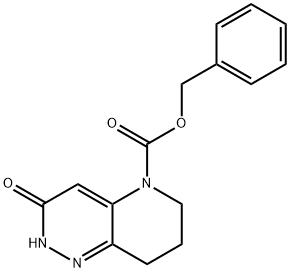3-Oxo-2,6,7,8-tetrahydro-3H-pyrido[3,2-c]pyridazine-5-carboxylic acid benzyl ester 结构式