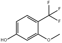 3-メトキシ-4-(トリフルオロメチル)フェノール 化学構造式