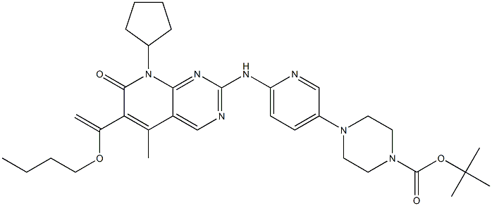 4-{6-[6-(1-butoxylvinyl)-8-cyclopentyl-5-Methyl-7-oxo-7,8-dihydropyrido[2,3-d]pyriMidin-2-ylaMino]pyridin-3-yl}piperazine-1-carboxylic acid tert-butyl ester