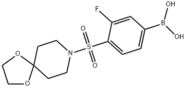 (4-(1,4-dioxa-8-azaspiro[4.5]decan-8-ylsulfonyl)-3-fluorophenyl)boronic acid|(4-(1,4-二氧杂-8-氮杂螺[4.5]癸烷-8-基磺酰)-3-氟苯基)硼酸