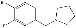 1-(4-溴-3-氟苯甲基)吡咯烷,1704095-96-4,结构式