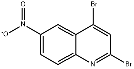 2,4-二溴-6-硝基喹啉 结构式