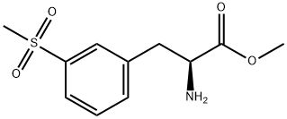 S-2-氨基-3-甲砜基-苯丙氨酸甲酯, 851785-28-9, 结构式